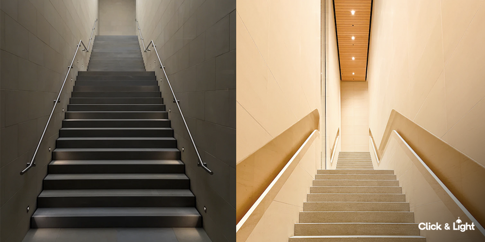 Consejos en iluminación para decorar escaleras estrechas en tu hogar