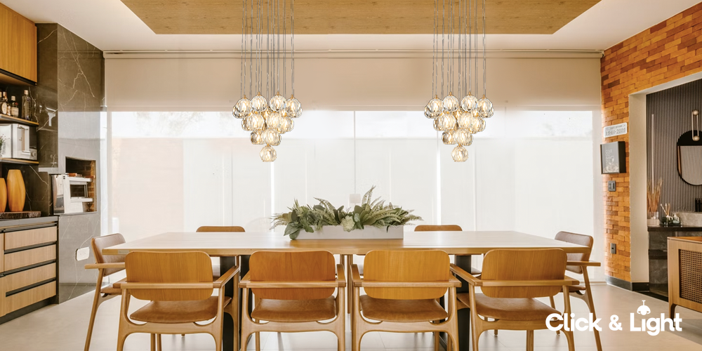 Iluminación del antecomedor y comedor ¿puede ser igual?