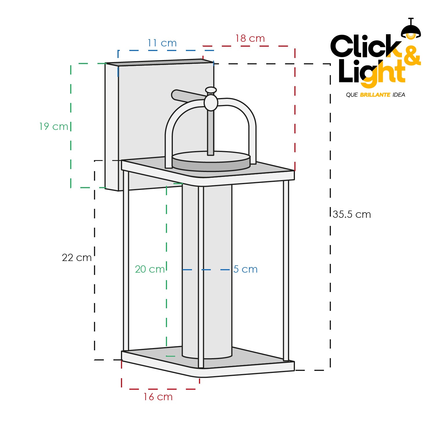 ARBOTANTE MODERNO LIBELULA LUZ LED