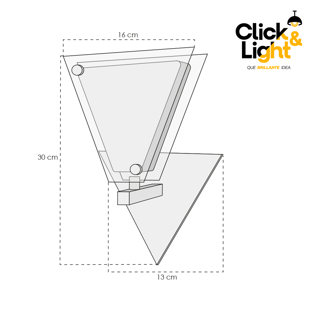 ARBOTANTE 1 LUZ ELVAS ESTILO CONTEMPORANEO