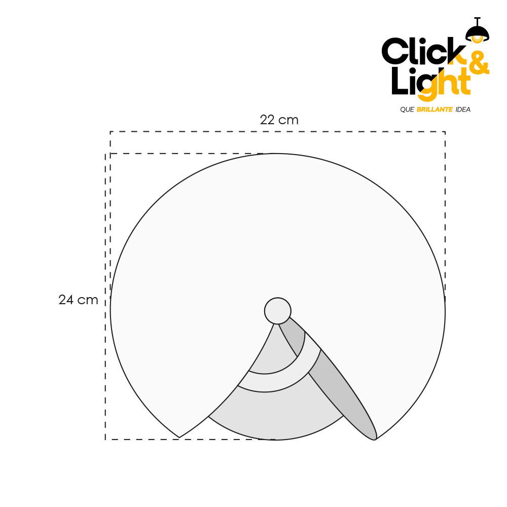 ARBOTANTE 1 LUZ FOSIL ESTILO ELEGANTE