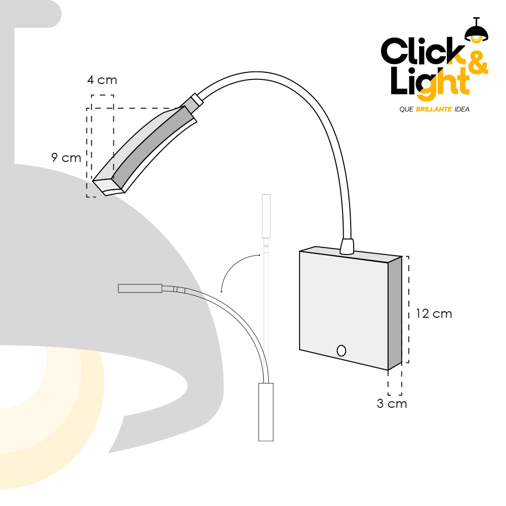 ARBOTANTE 1 LUZ GRONI ESTILO MODERNO