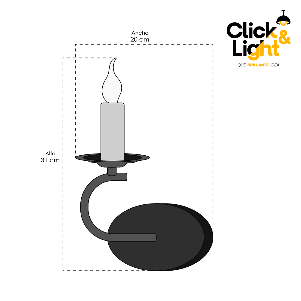 LAMPARA DE PARED POLONIA VINTAGE