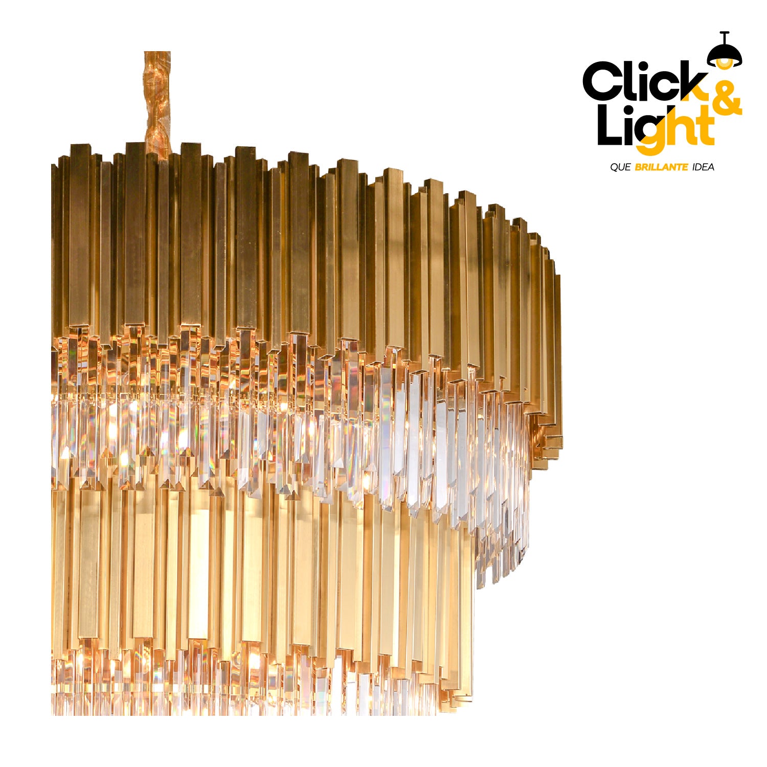 LAMPARA COLGANTE ISABELA COLOR DORADO CLARO