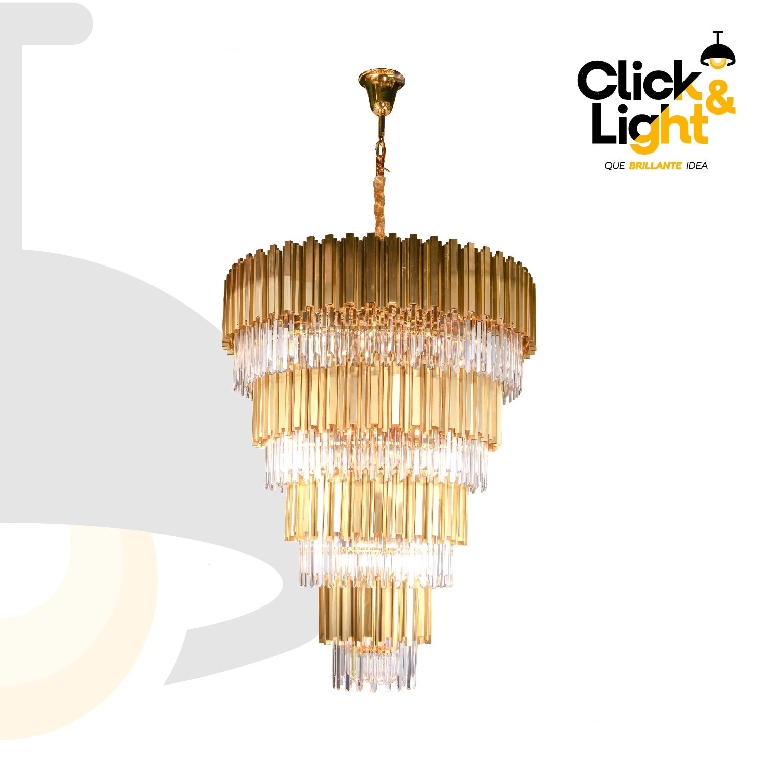 LAMPARA COLGANTE ISABELA COLOR DORADO CLARO