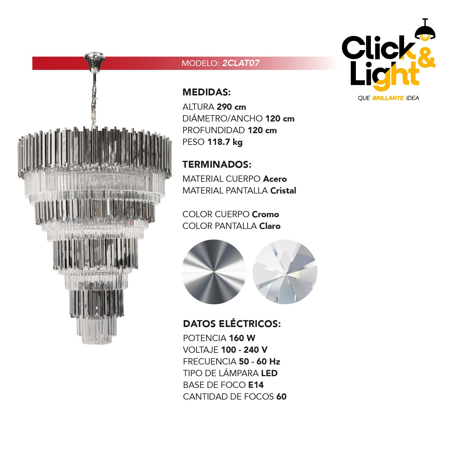 LAMPARA COLGANTE CLASICO THIARA