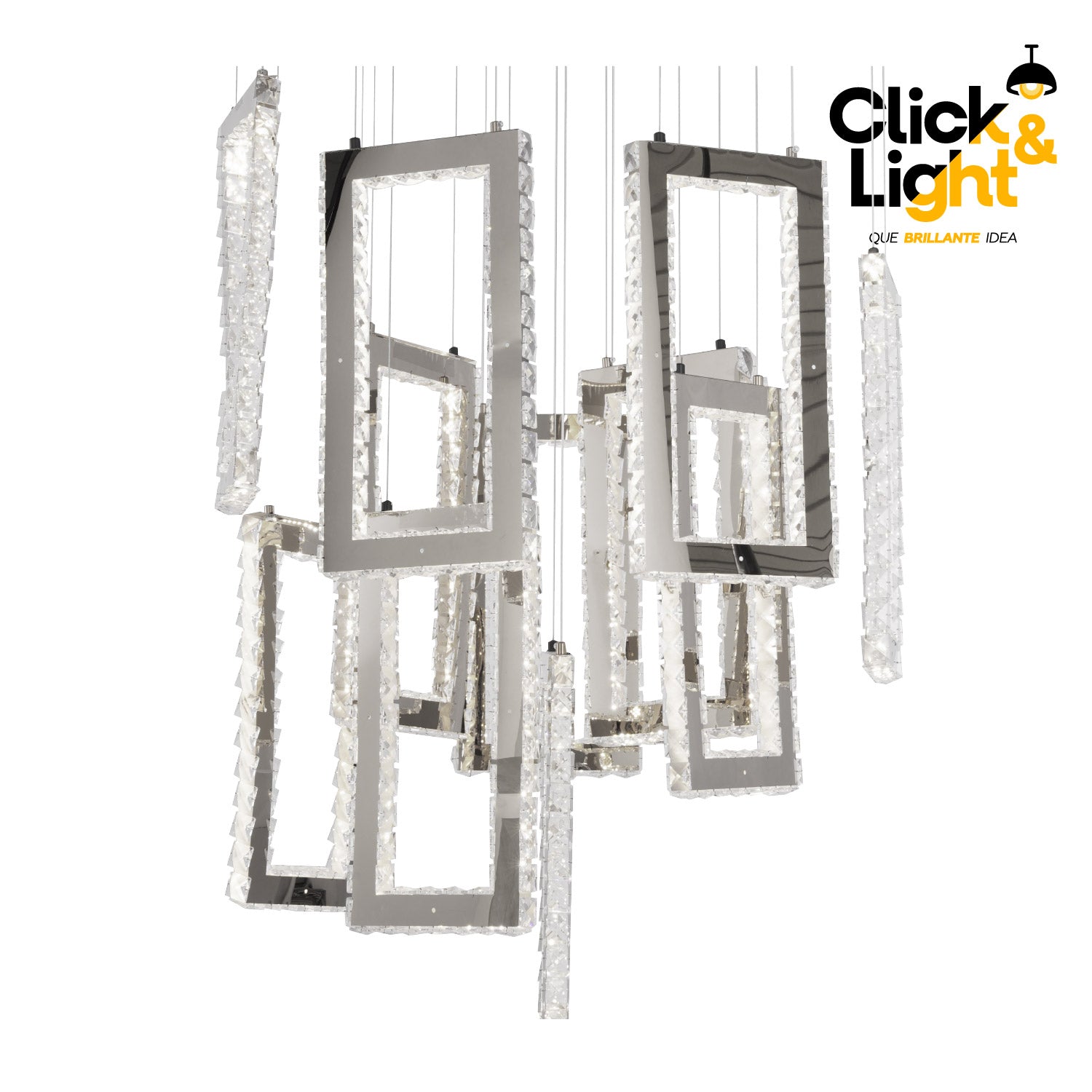 LÁMPARA COLGANTE DOBLE ALTURA MODERNO MURANO