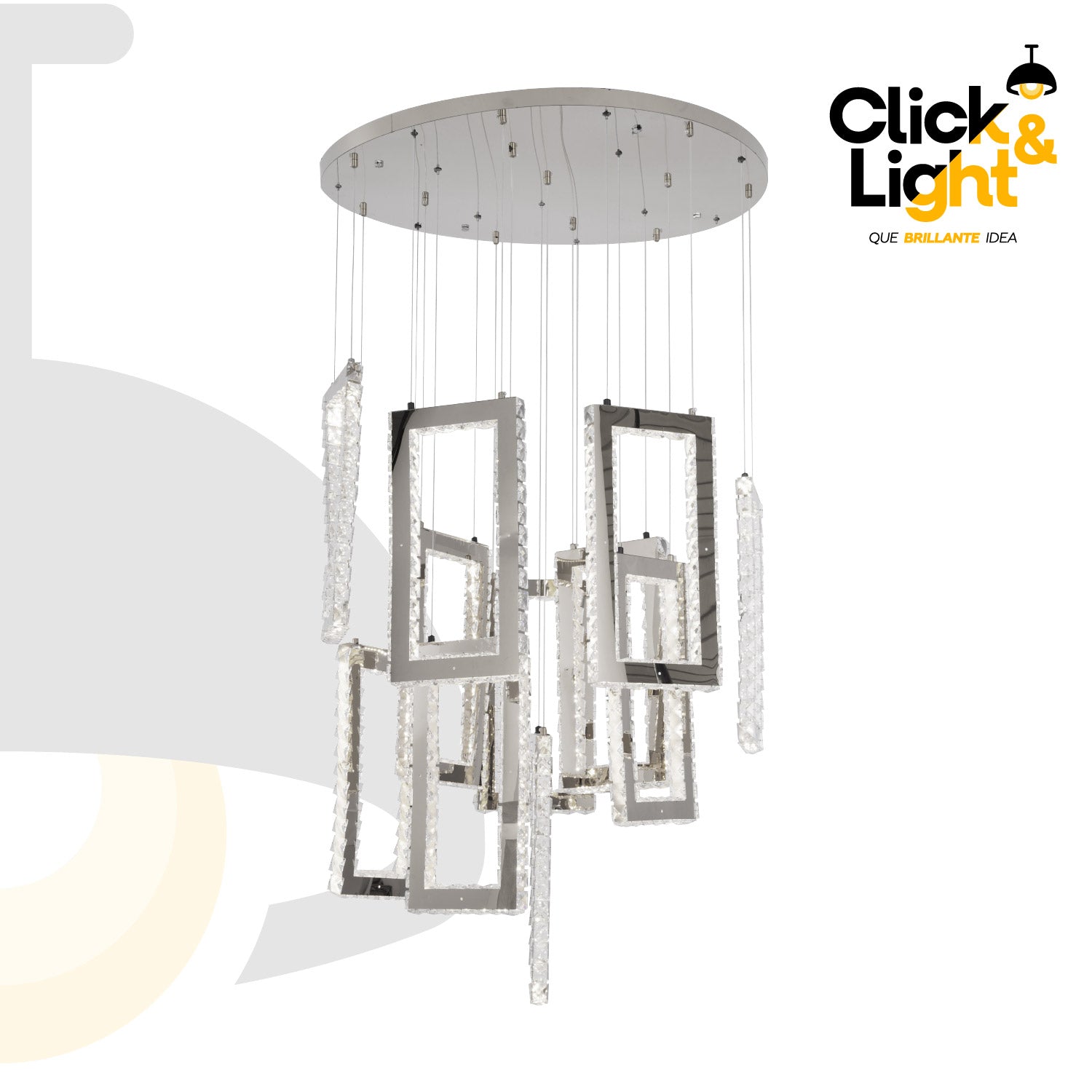 LÁMPARA COLGANTE DOBLE ALTURA MODERNO MURANO