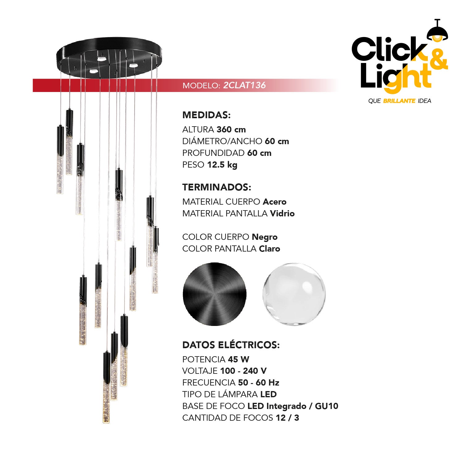 COLGANTE SOFISTICADO MODERNO KYRA