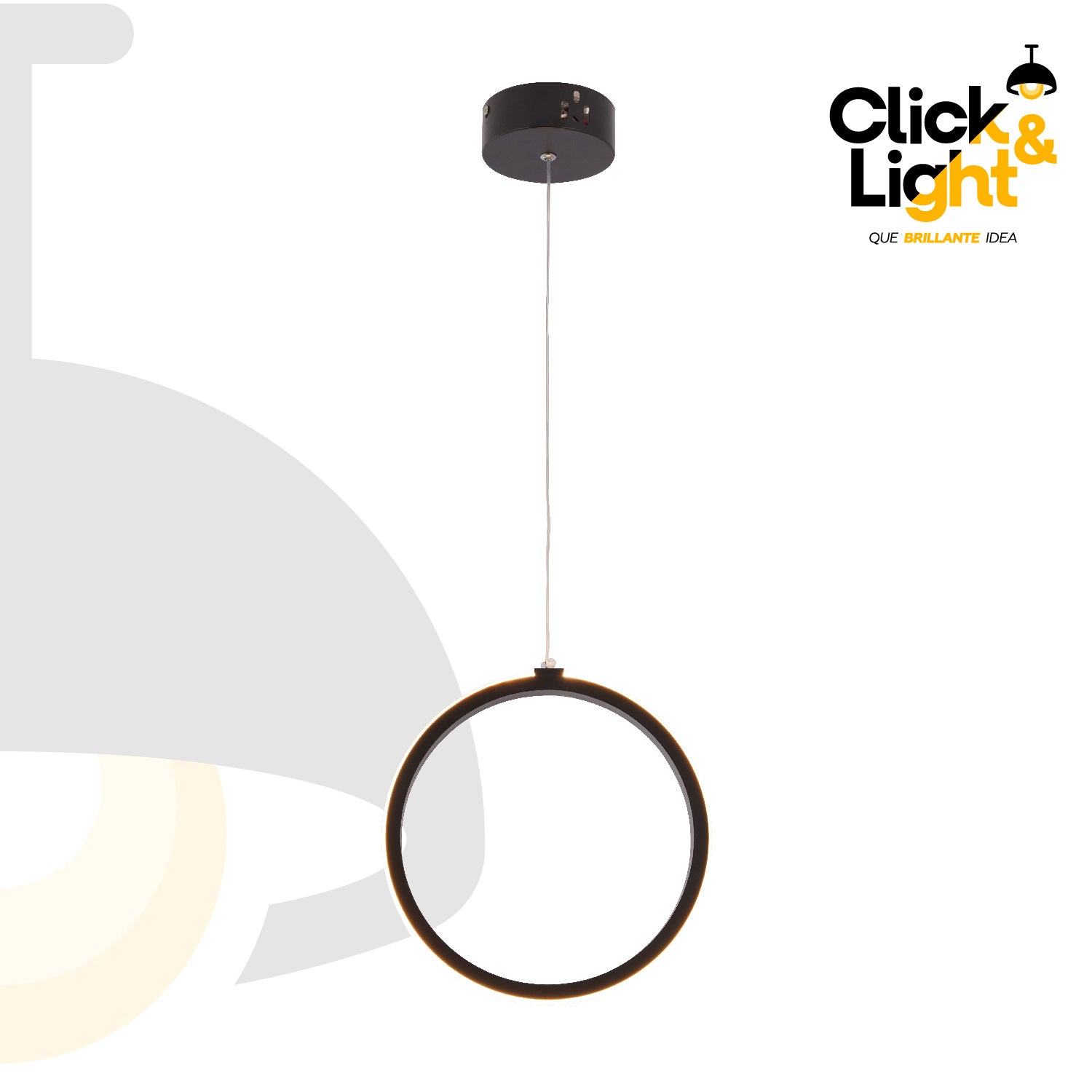 COLGANTE ZORA NEGRO LED MINIMALISTA