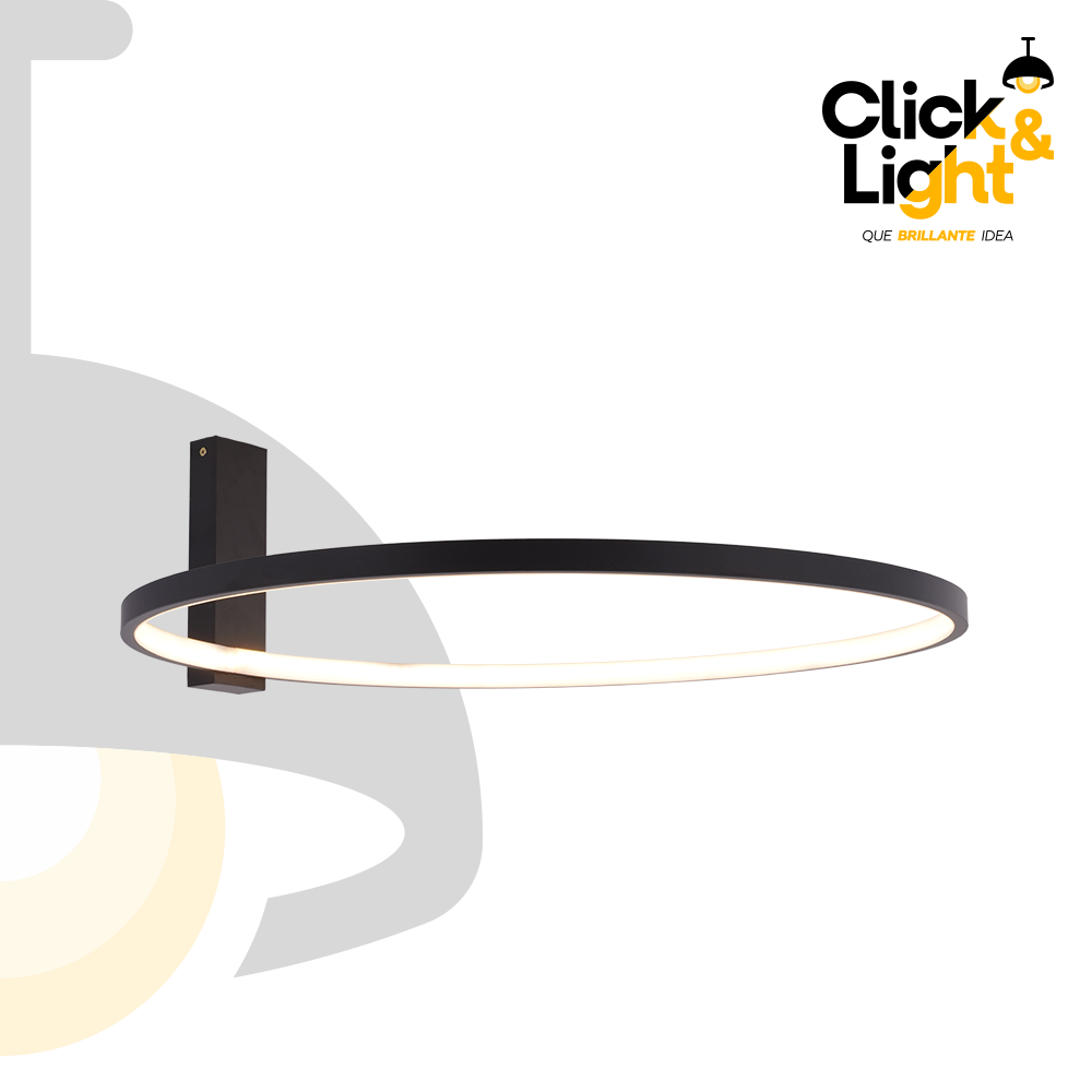 DE TECHO CHAPE NEGRO LED MINIMALISTA
