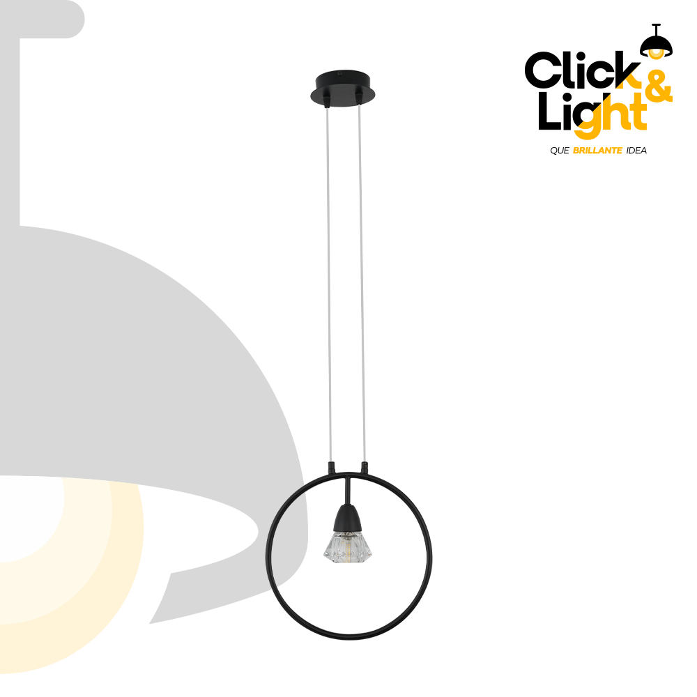 LAMPARA COLGANTE NEGRO TUFFY