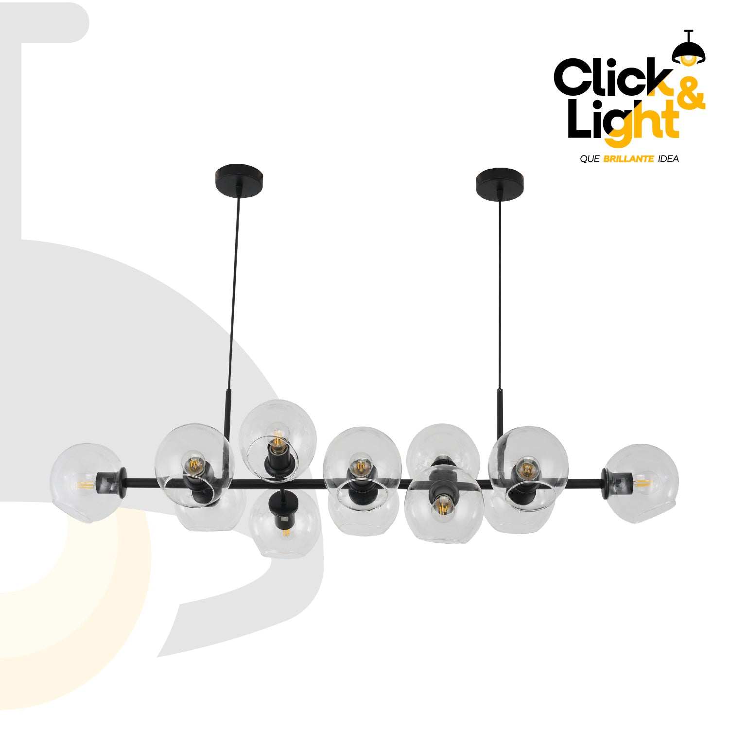 LÁMPARA COLGANTE NEGRO KANDU