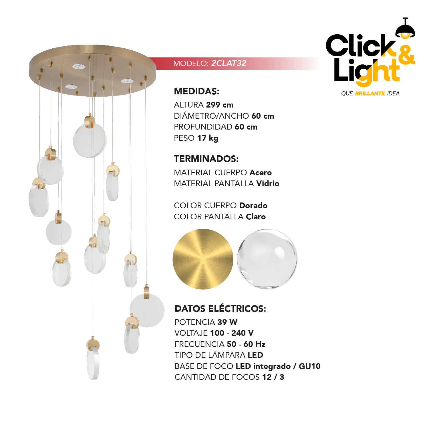 LÁMPARA COLGANTE NIGERIA MINIMALISTA