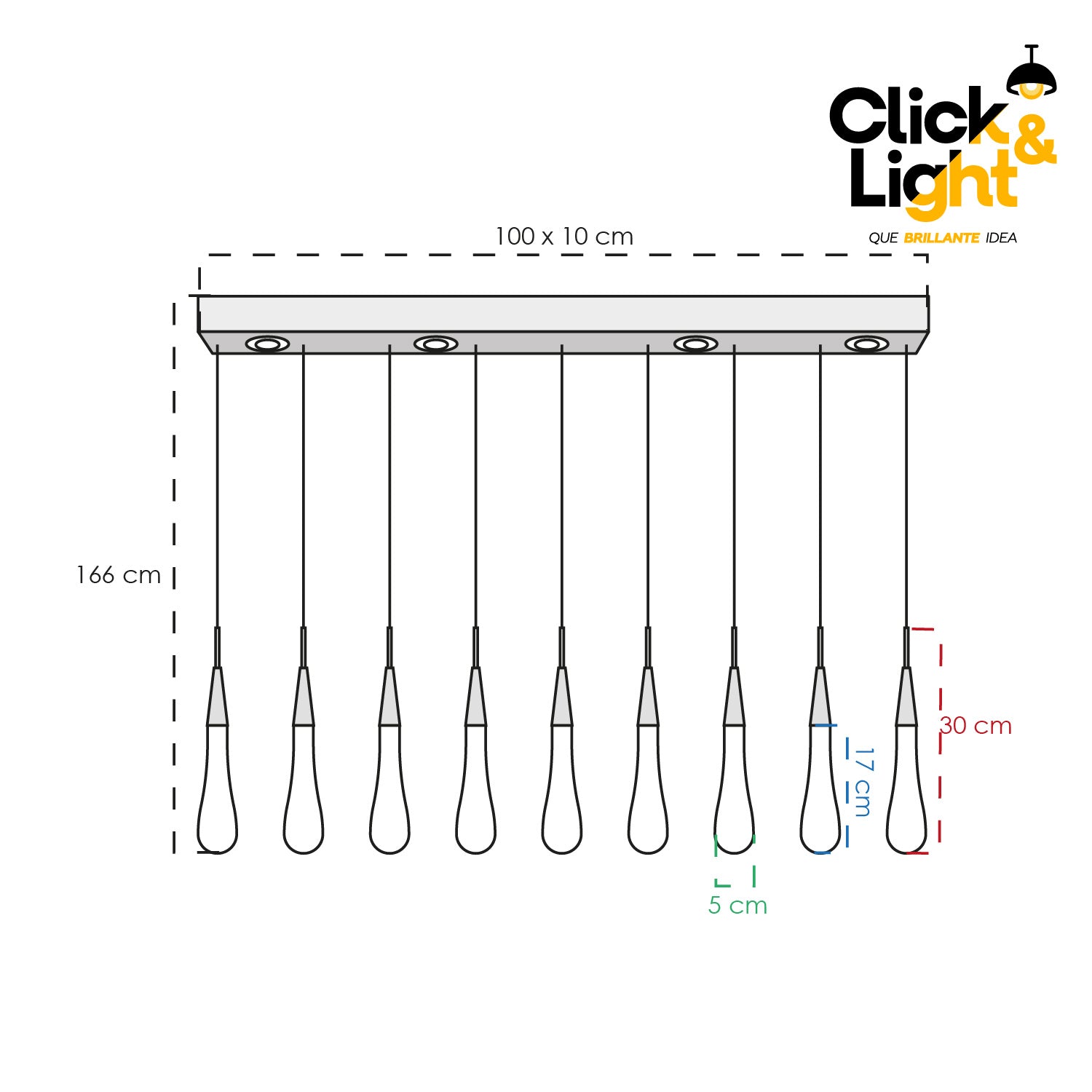 LAMPARA COLGANTE GANDEL MODERNO