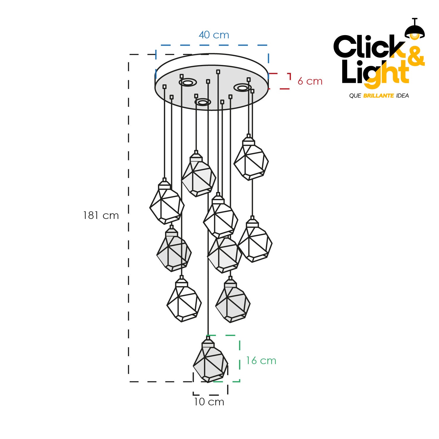 LÁMPARA COLGANTE GORON MODERNO