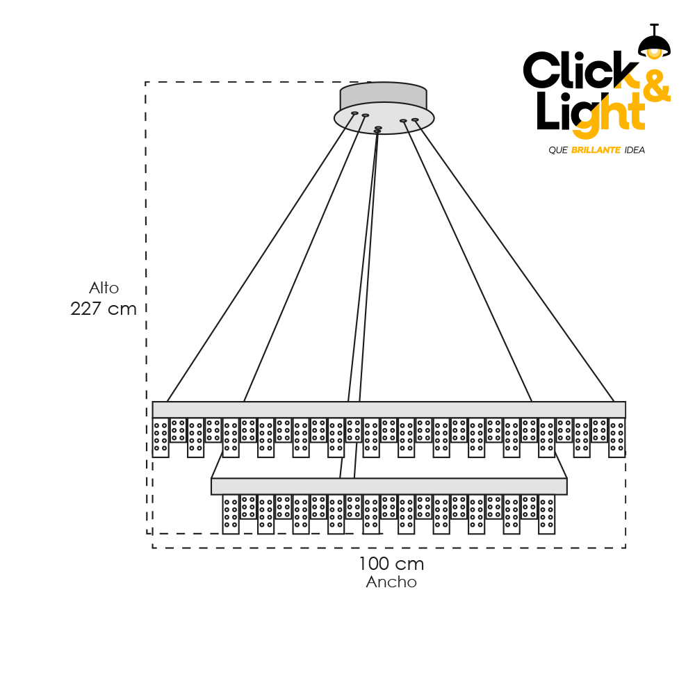 LAMPARA COLGANTE SANBUL METALICO ELEGANTE