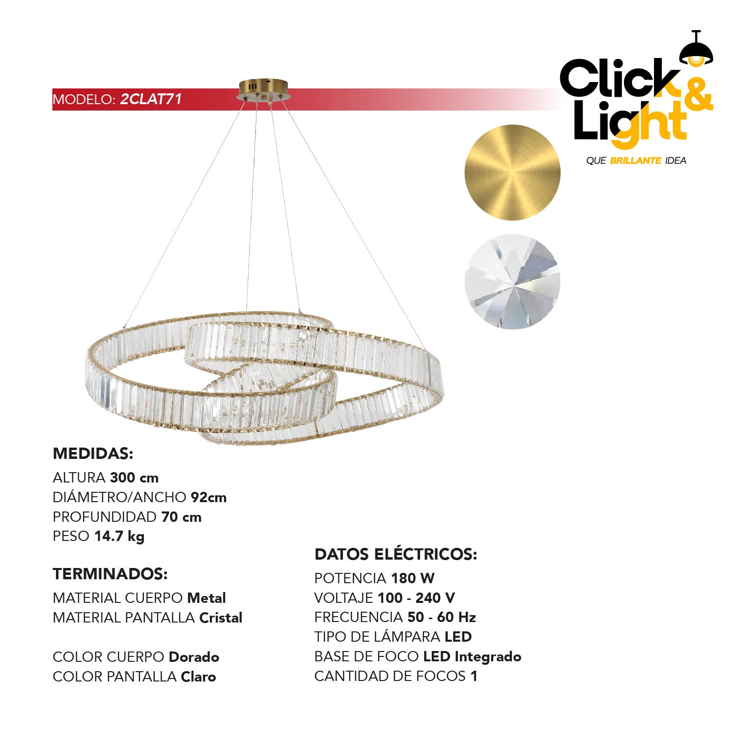 LAMPARA COLGANTE MODERNO PISCIS