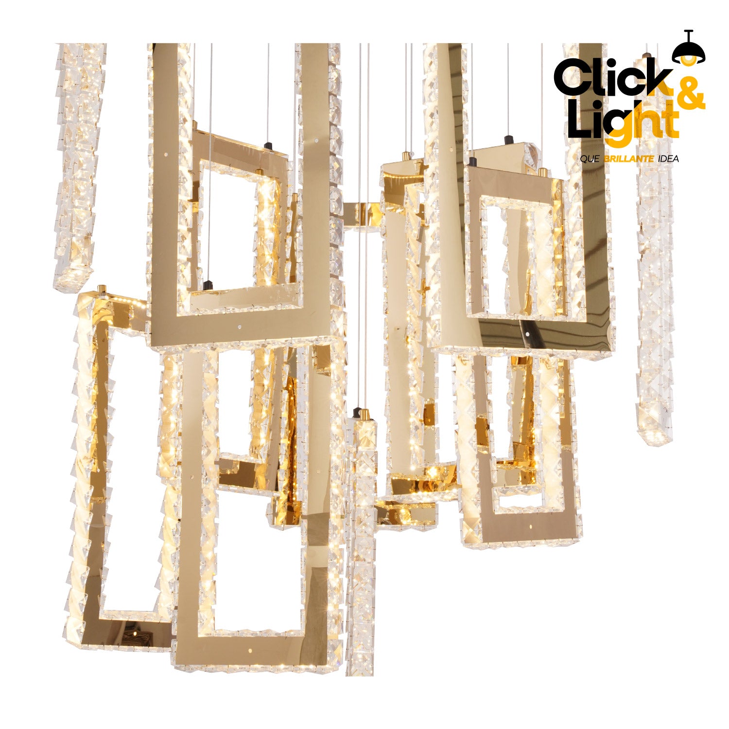 LÁMPARA COLGANTE DOBLE ALTURA MODERNA MEDUSA