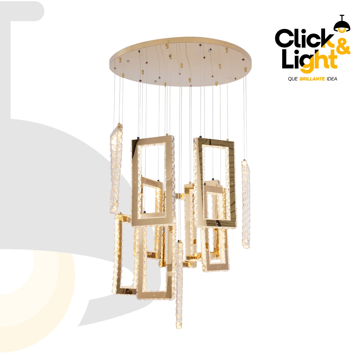 LÁMPARA COLGANTE DOBLE ALTURA MODERNA MEDUSA