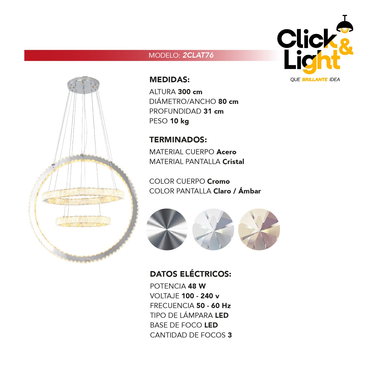 LAMPARA COLGANTE ARIA