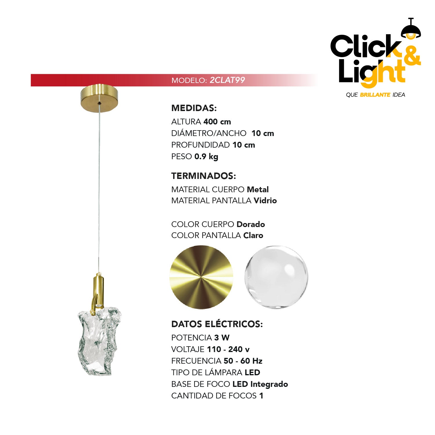 LÁMPARA COLGANTE GAFTER