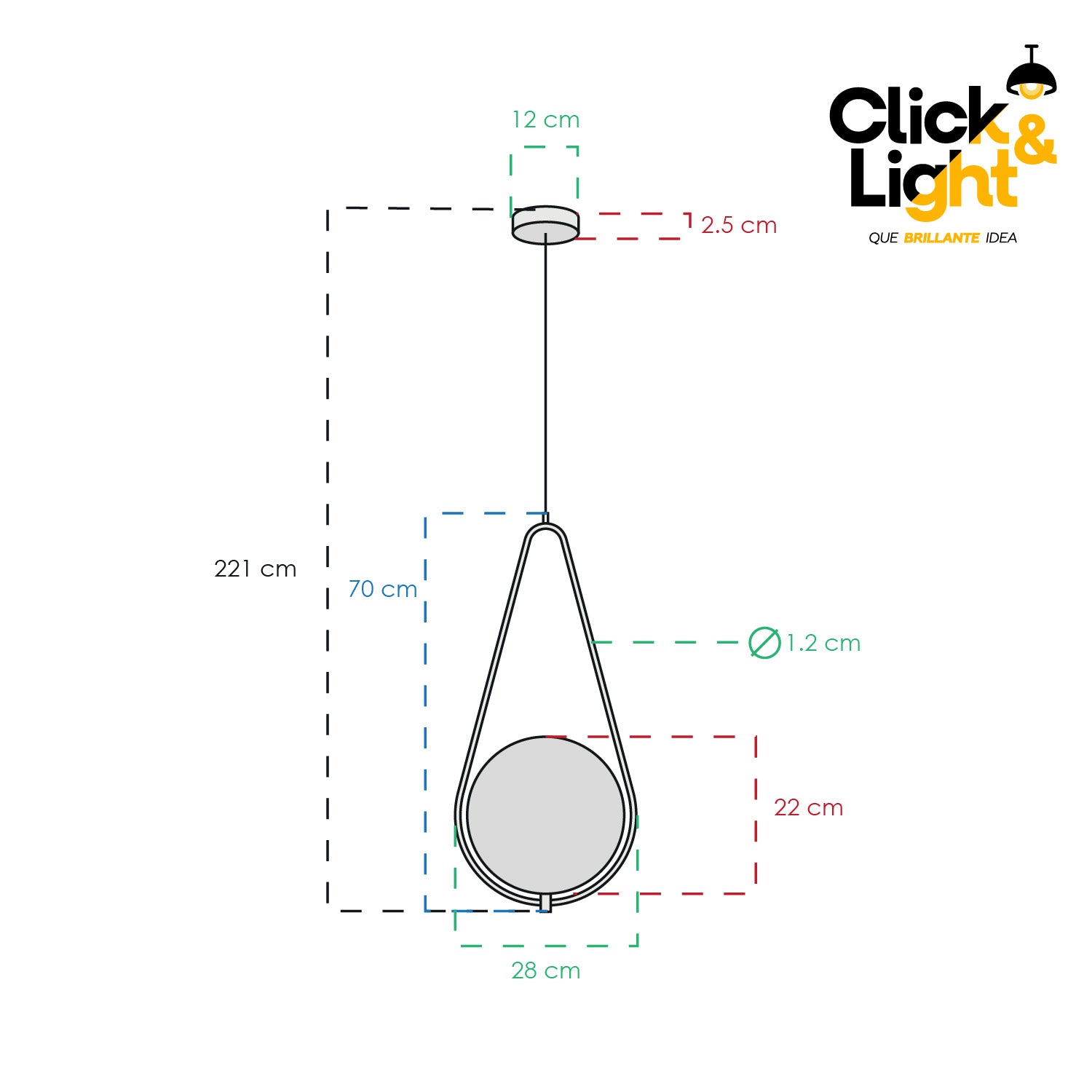Lámpara Colgante Henry Minimalista