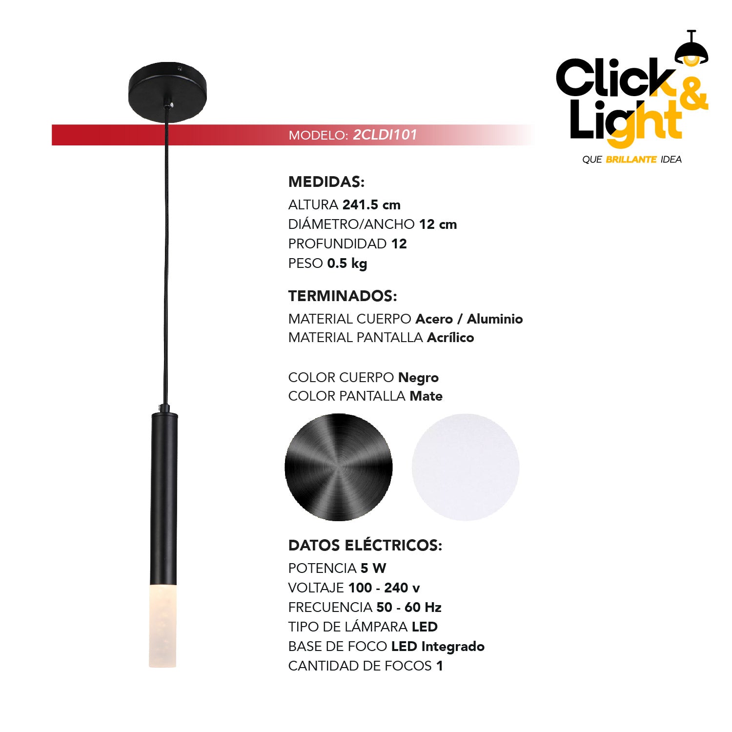 LAMPARA COLGANTE MIMIC MINIMALISTA