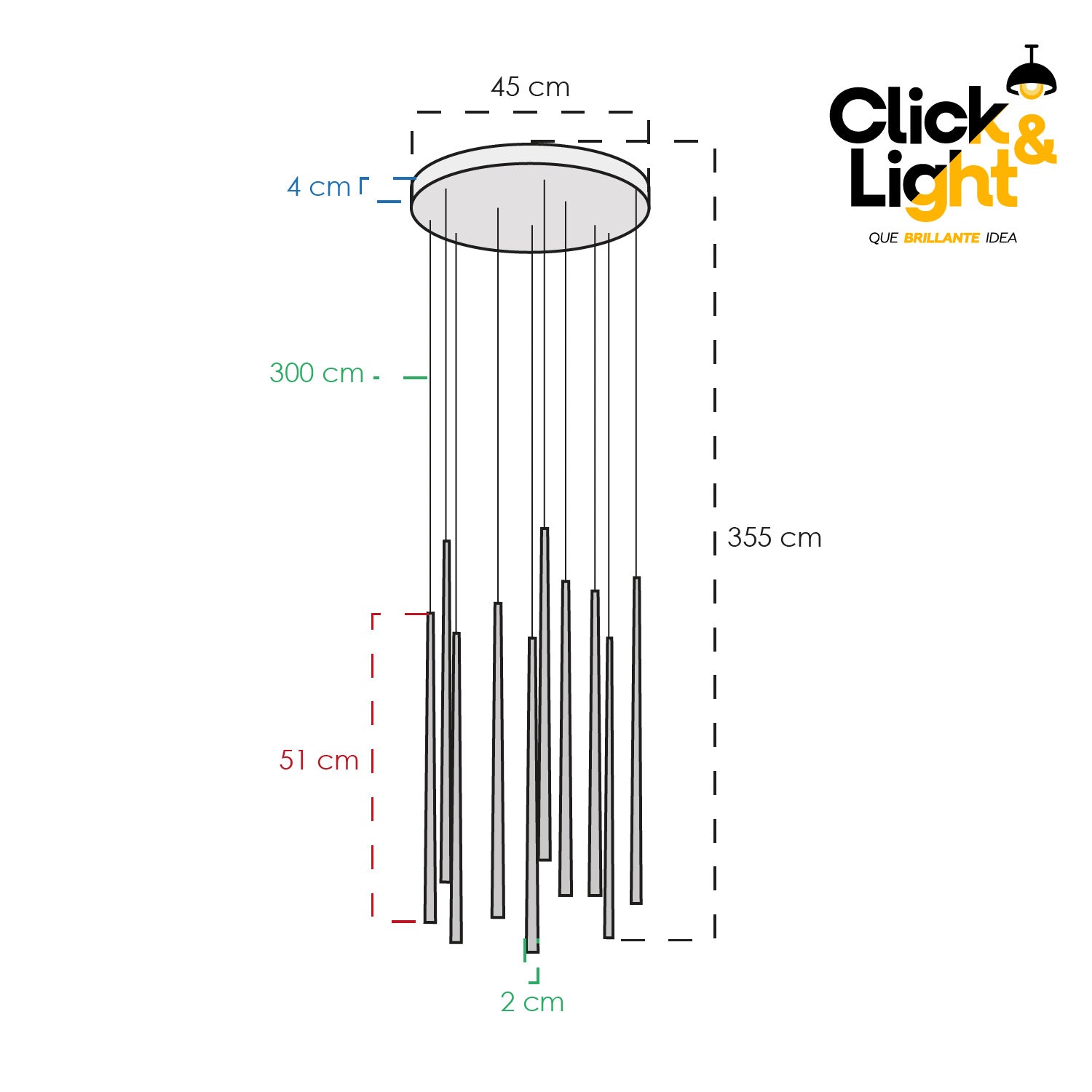 LÁMPARA COLGANTE MODERNO THARA