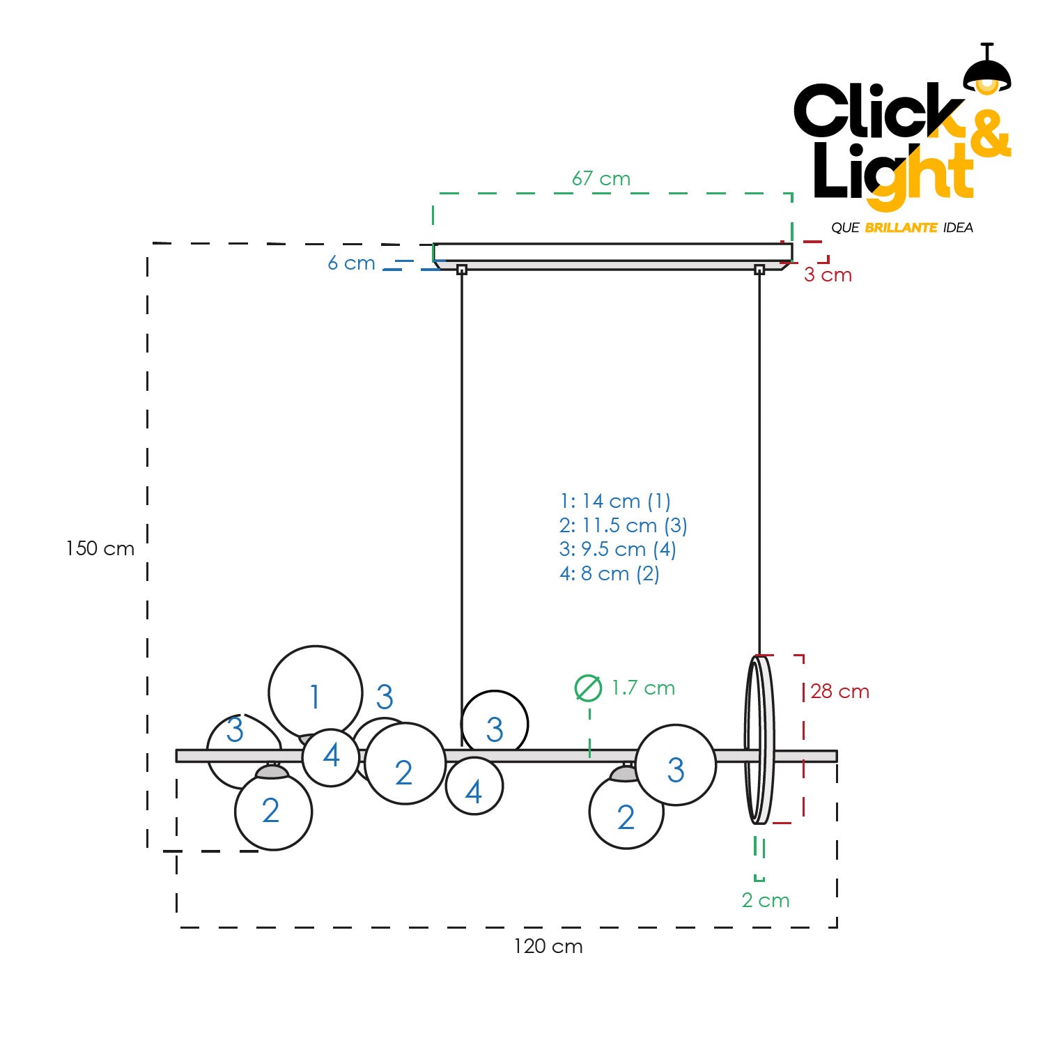 COLGANTE CHIA MODERNO