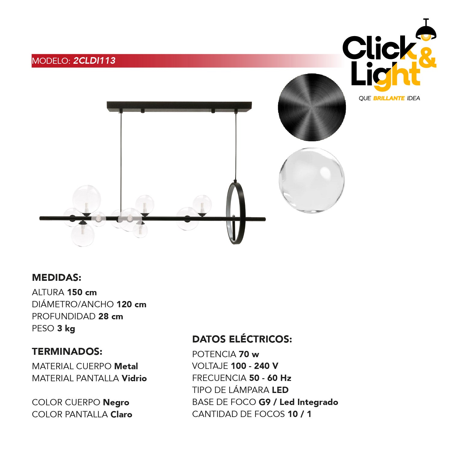 COLGANTE CHIA MODERNO