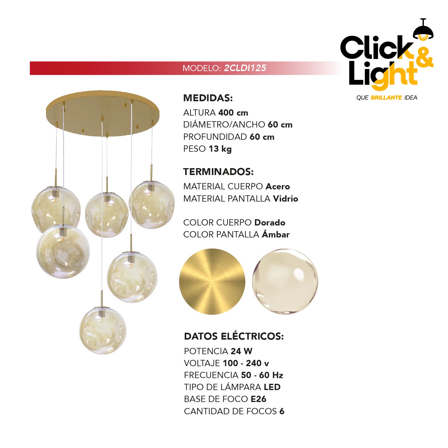 LÁMPARA COLGANTE ATOM MODERNO