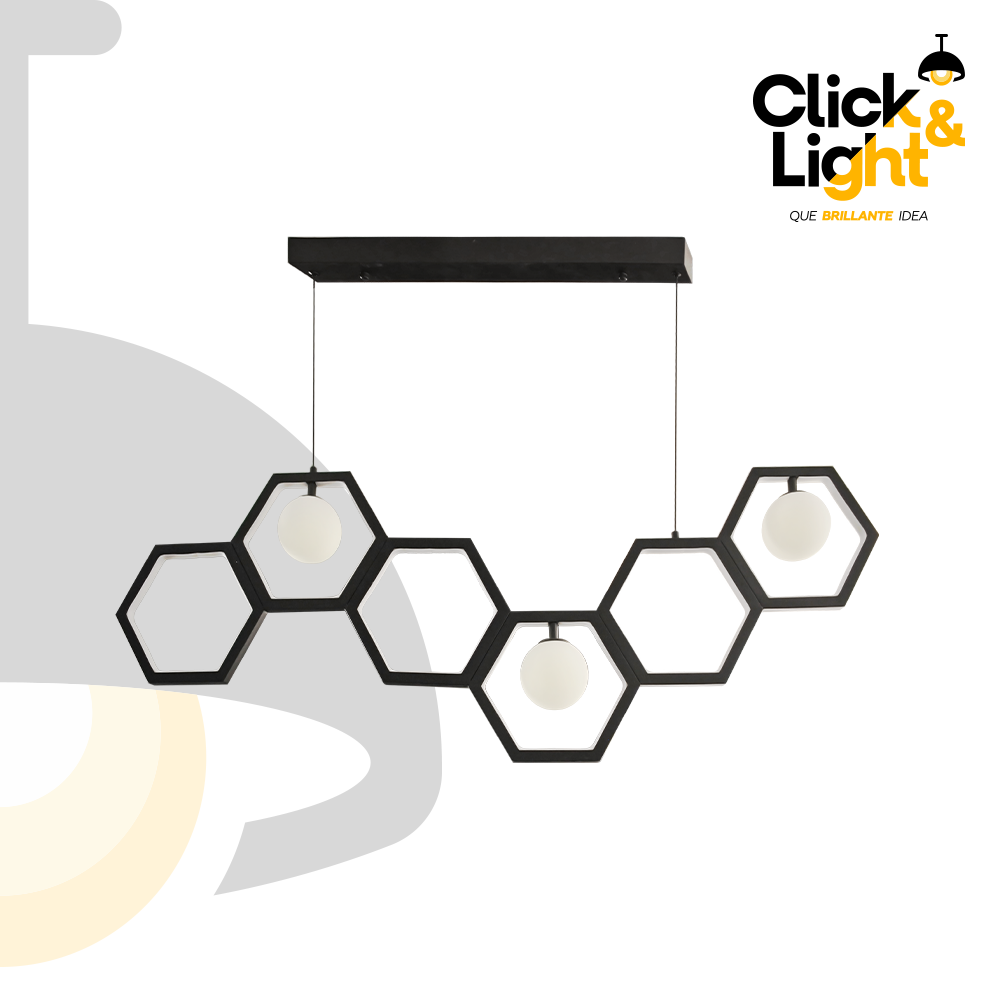 COLGANTE CAMERIL NEGRO MINIMALISTA