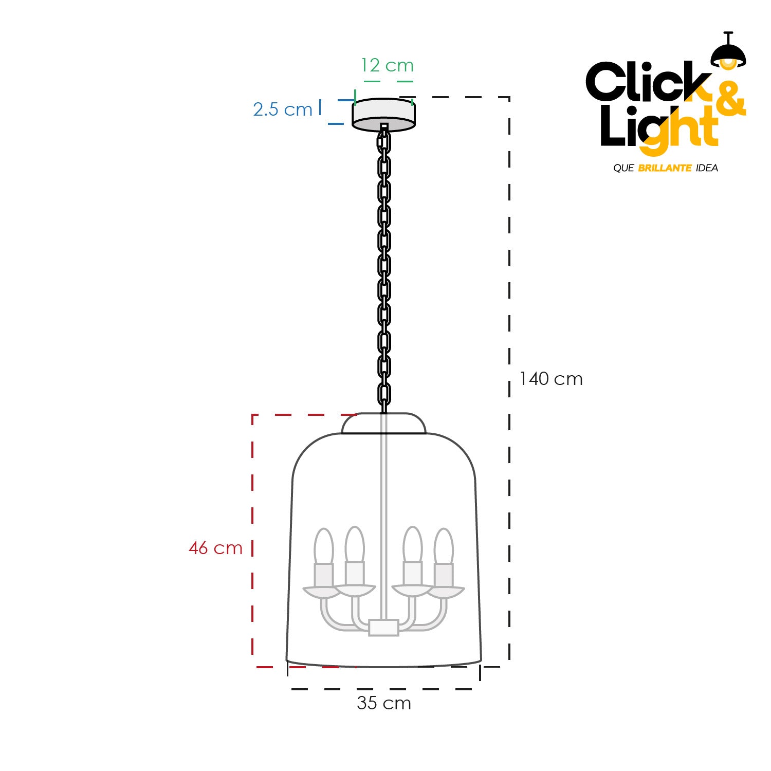 LAMPARA COLGANTE GRACE ESTILO RETRO