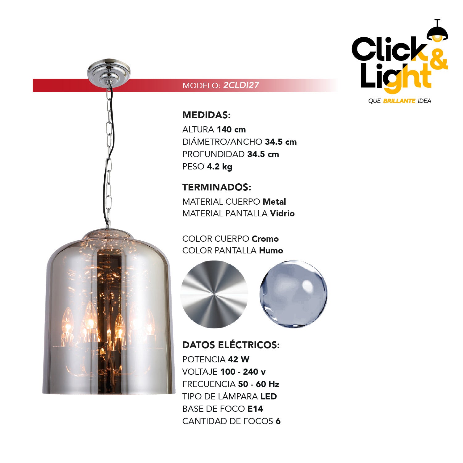 LAMPARA COLGANTE GRACE ESTILO RETRO