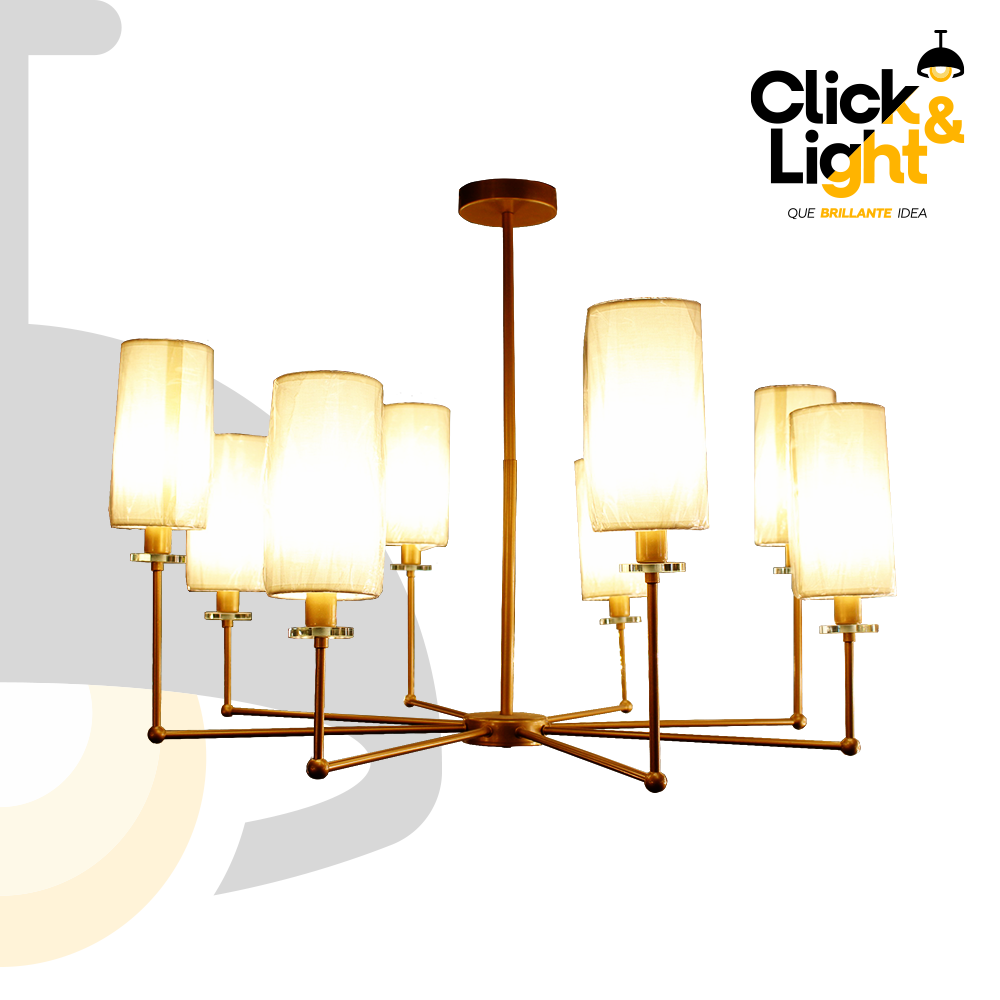 LAMPARA COLGANTE SELENE COLOR ORO VINTAGE