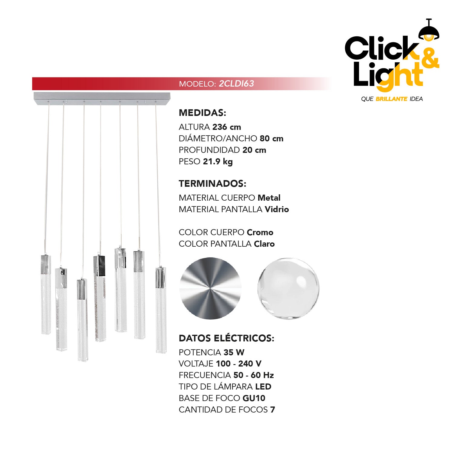 LÁMPARA COLGANTE LUCTON