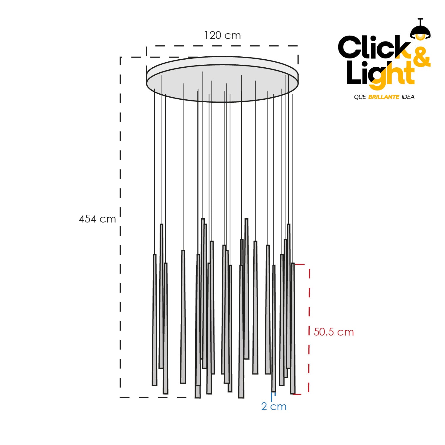 COLGANTE KALU MODERNO COLOR NEGRO