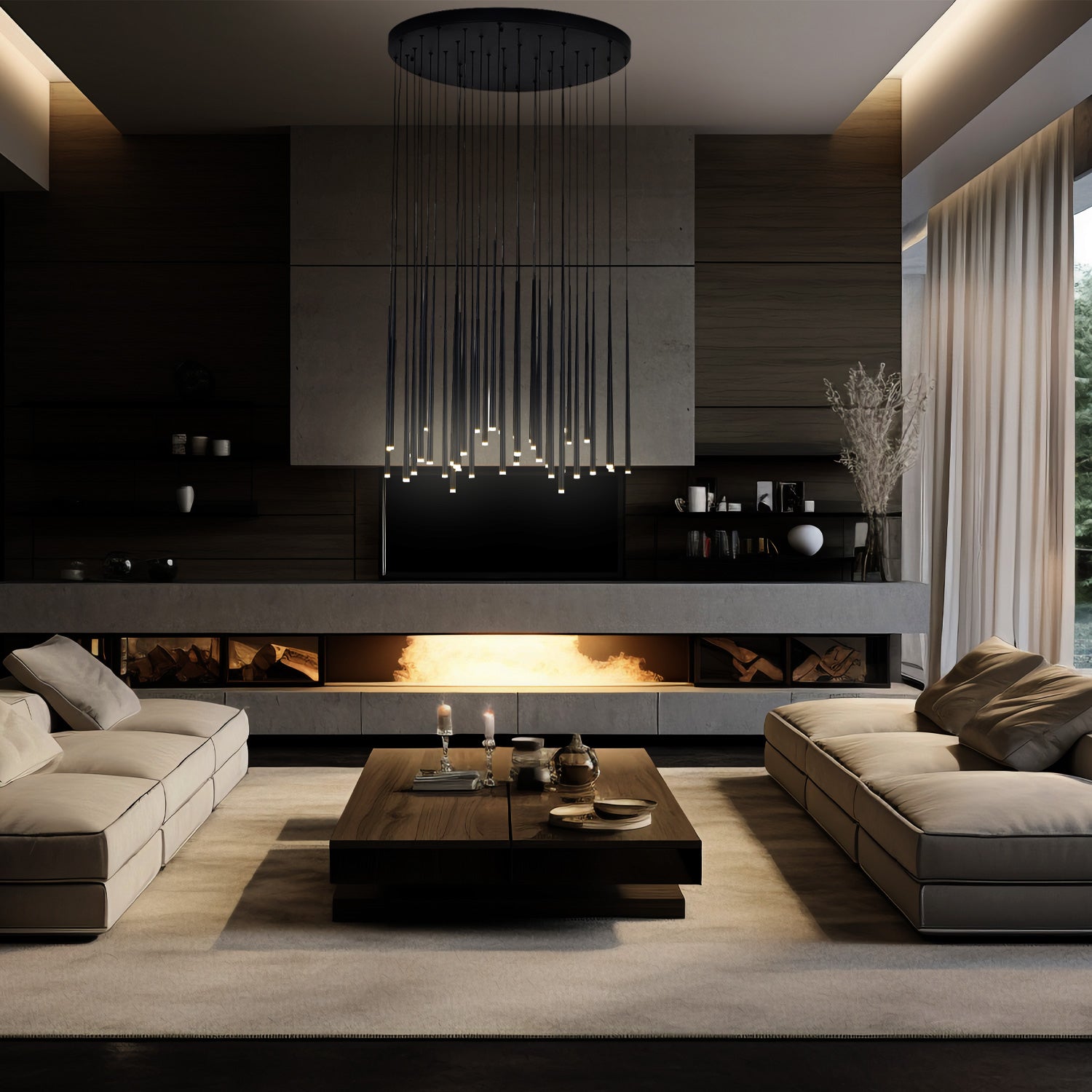 COLGANTE KALU MODERNO COLOR NEGRO