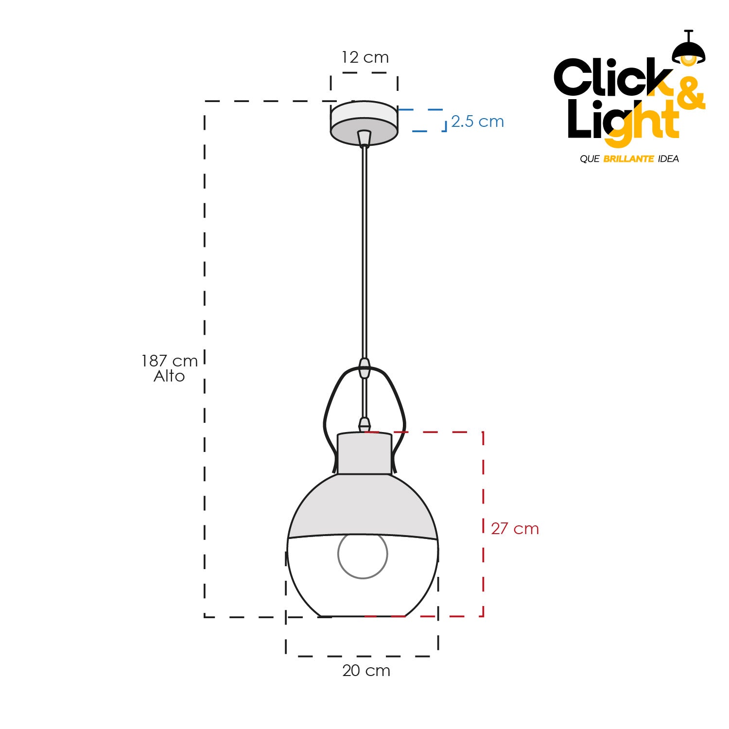 LAMPARA COLGANTE INDUSTRIAL LUCA