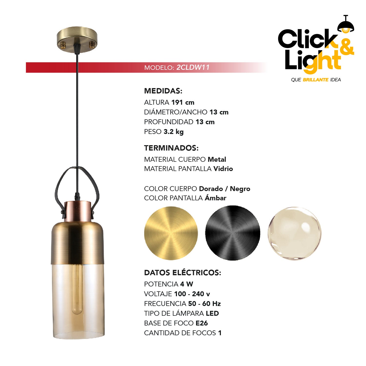 LAMPARA COLGANTE INDUSTRIAL FILIPINA