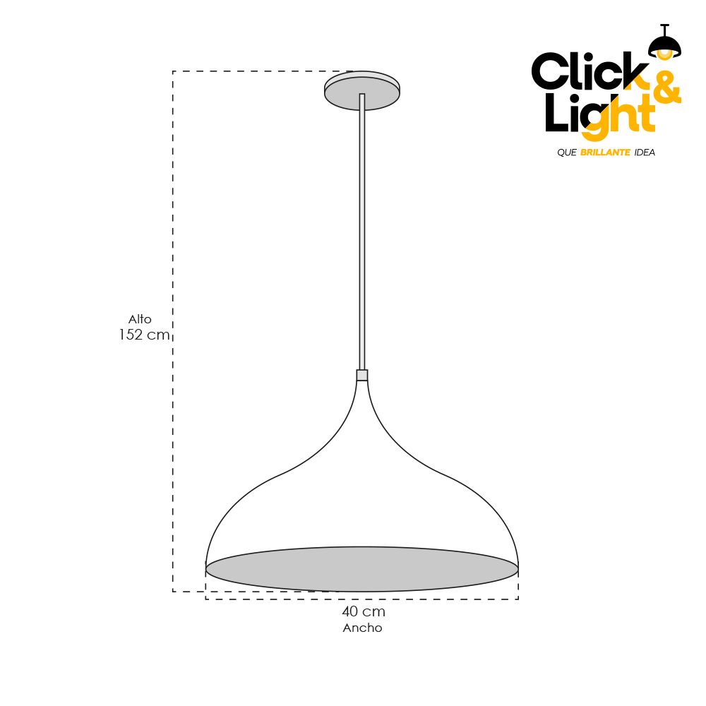 Lámpara Colgante Setabal Estilo Contemporáneo Aluminio