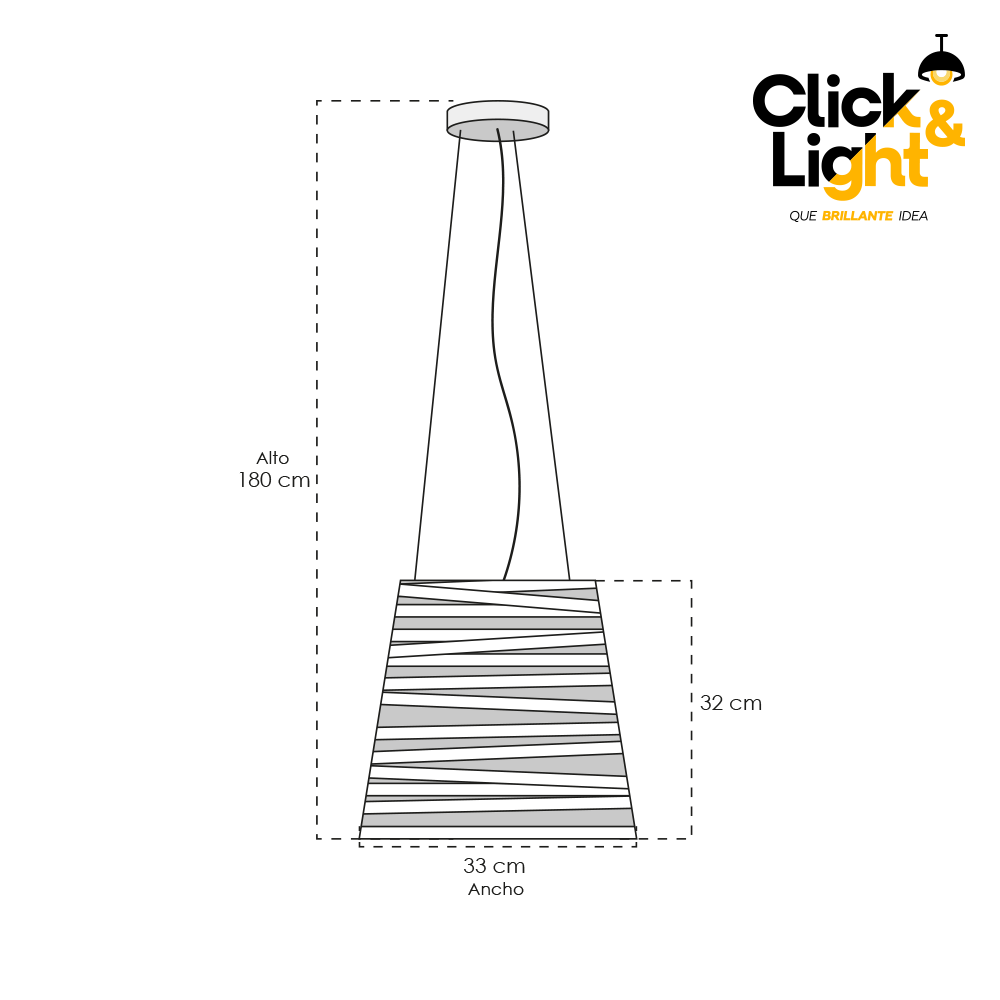 Colgante Stripes Moderno