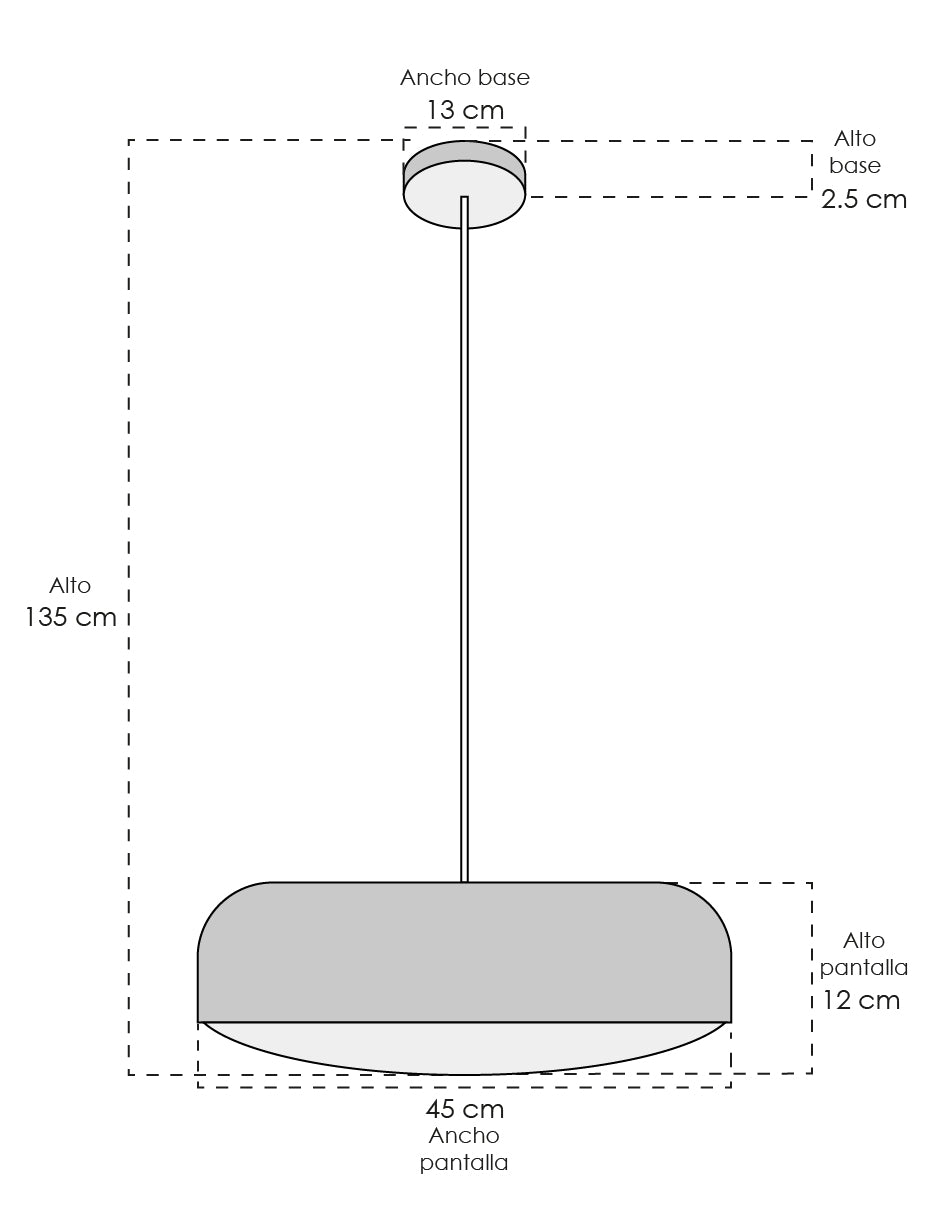 LAMPARA COLGANTE TANEZ ESTILO MODERNO