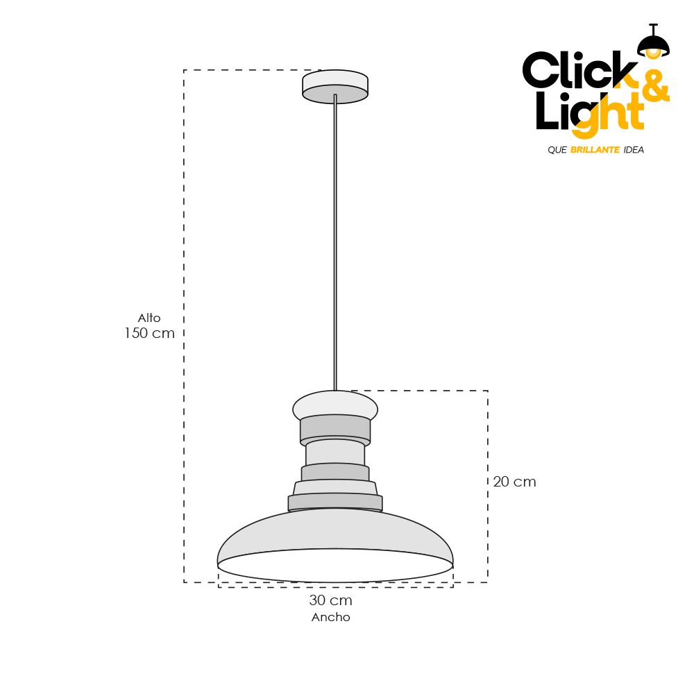 LAMPARA COLGANTE INDUSTRIAL GOGI TIPO RETRO