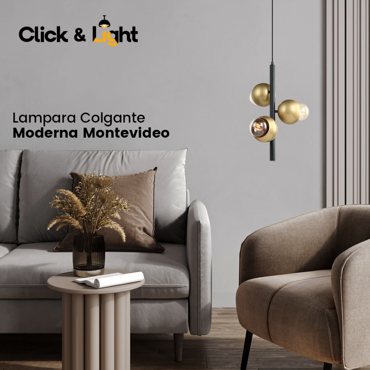 LAMPARA COLGANTE MONTEVIDEO MINIMALISTA