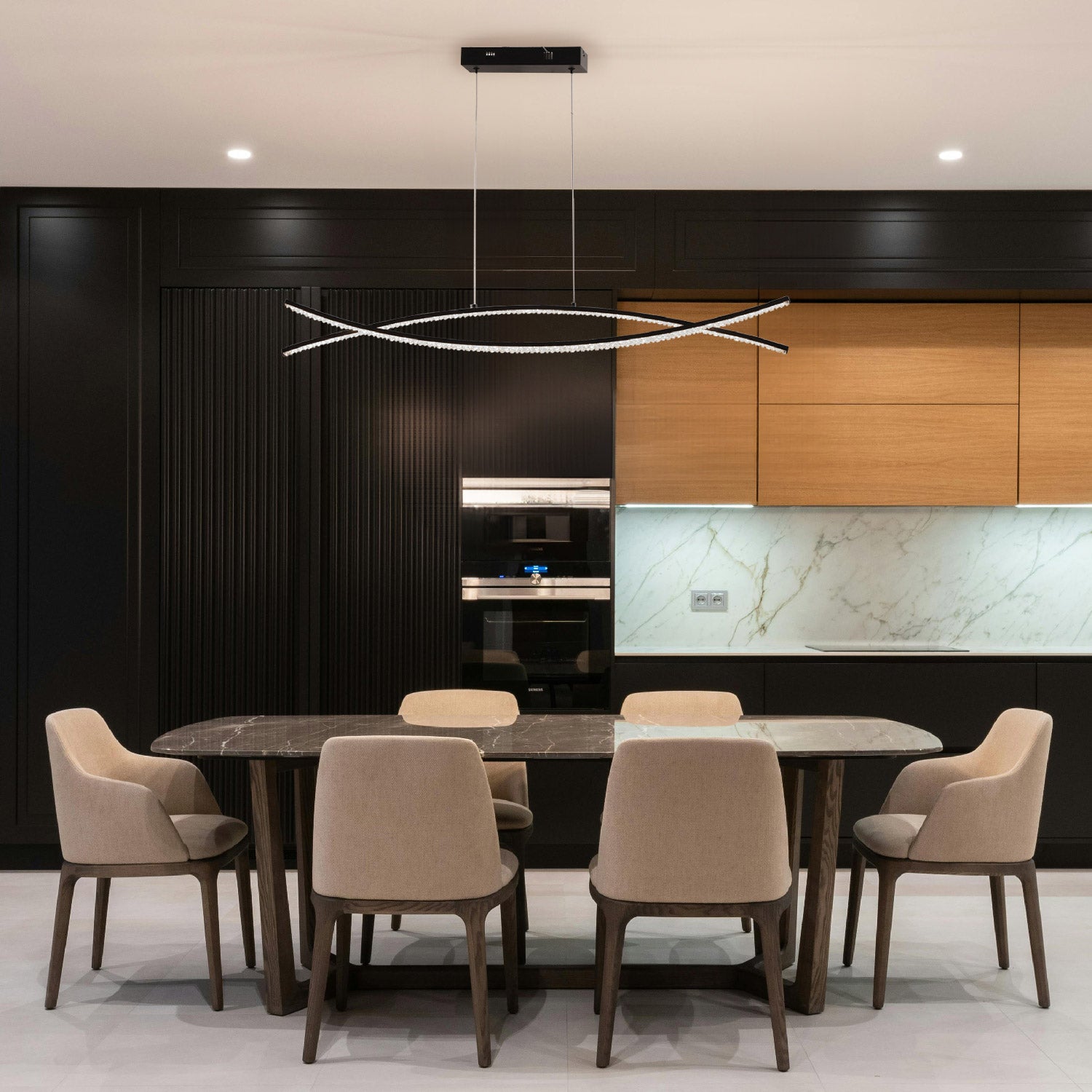 LAMPARA COLGANTE LED MINIMALISTA WAVY