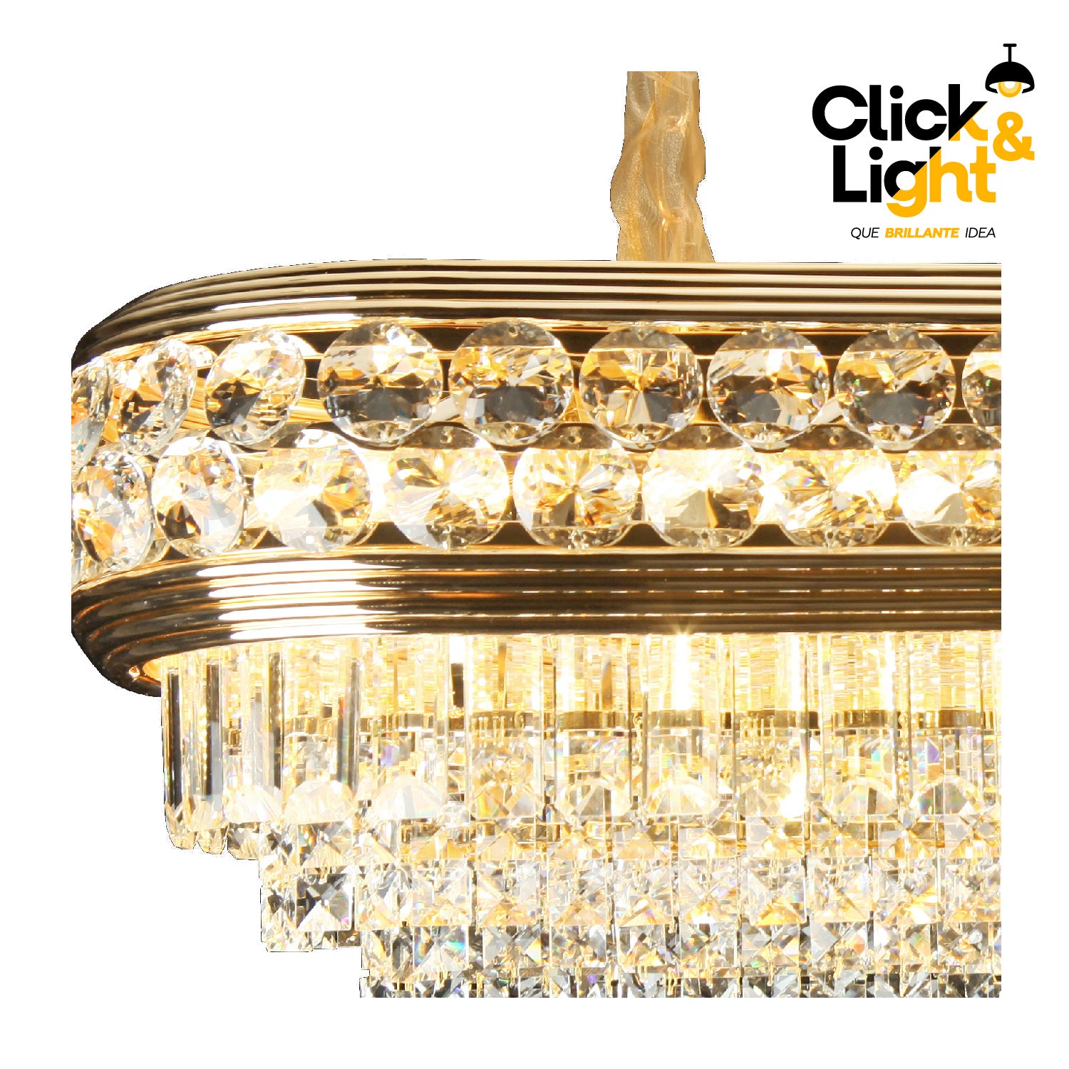 LÁMPARA COLGANTE DE CRISTAL CLASICA MIXUL