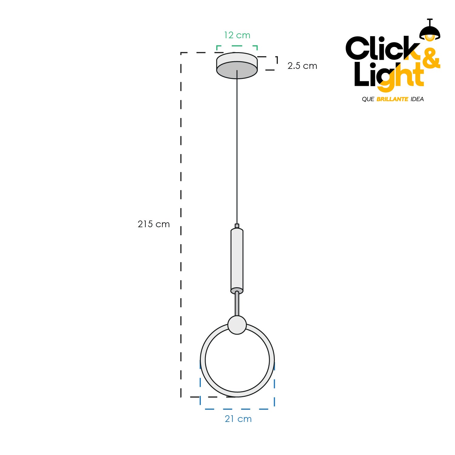 COLGANTE MODERNO CROMO FARELLI MODERNO