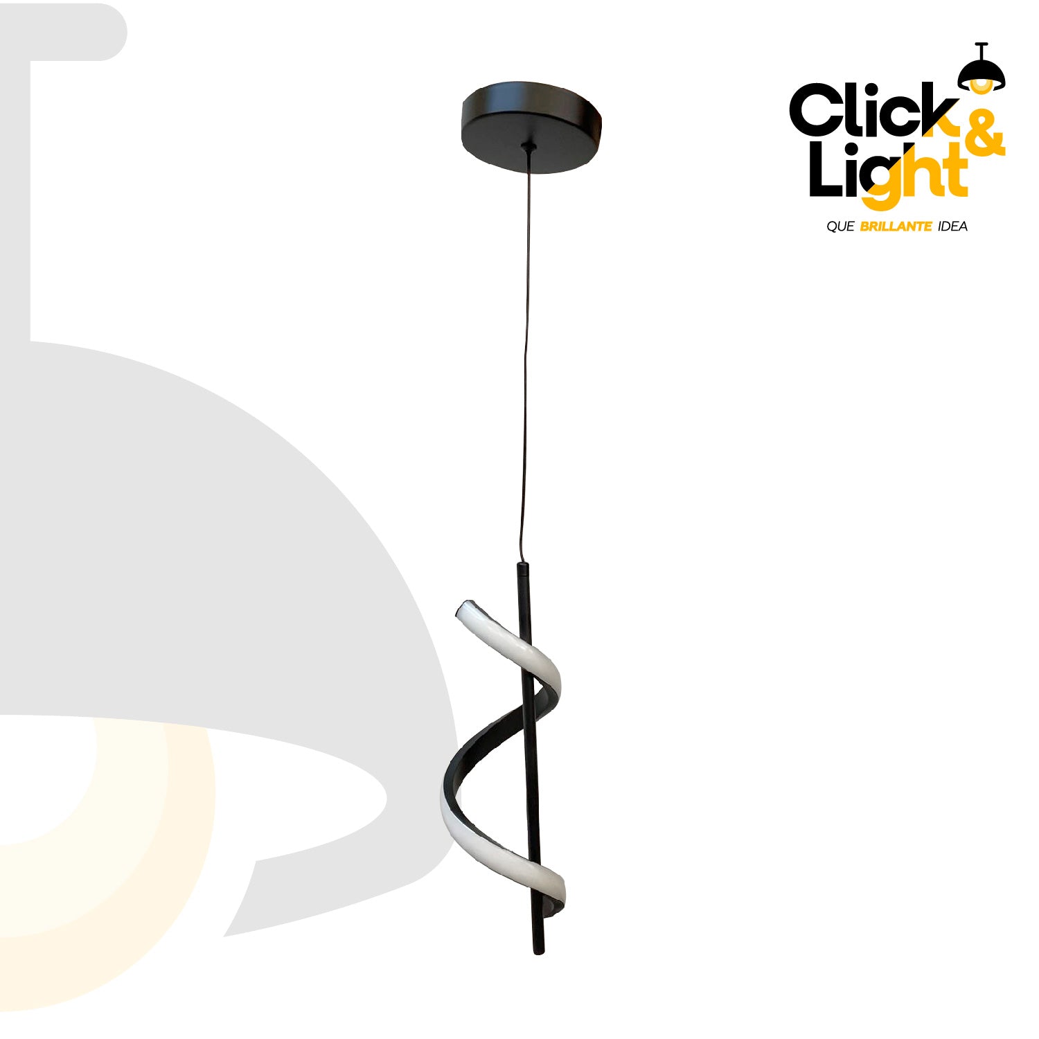 COLGANTE MODERNO PONUX NEGRO MATE